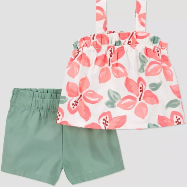 Carters 2pcs Floral Set