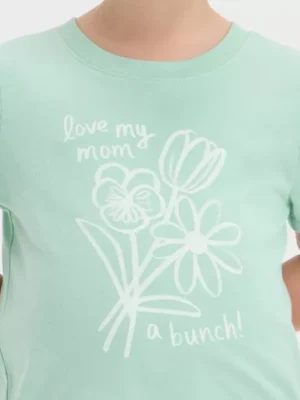 Love My Mom Graphic T-Shirt (Mint Green) 18M
