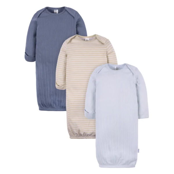 Gerber Baby Neutral Gowns, 3-Pack