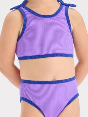 Baby Girl 2-Piece Swim Suit - Purple 12 months