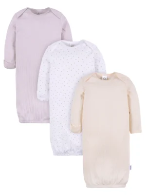 Gerber Baby Girl Gowns - 3Pack