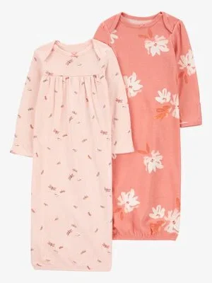 Carters Baby Girl Gowns 2Pack Newborn