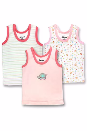 Infant Undershirts - Baby Girls Pink 9-12m